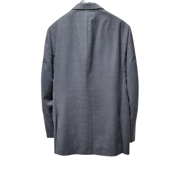 Calvin Klein Extreme Slim Fit 2-Button Side-Vent Gray Wool Suit 42L Pants 36/32 Calvin Klein Extreme Slim Fit 2-Button Side-Vent Gray Wool Suit 42L Pants 36/32